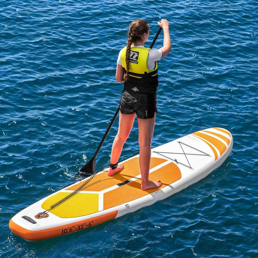 Deska do wiosłowania AquaTec – deski SUP premium (opcjonalne wygodne siedzenie) | Wszystkie rozmiary | Akcesoria – regulowane wiosło, pompka i plecak