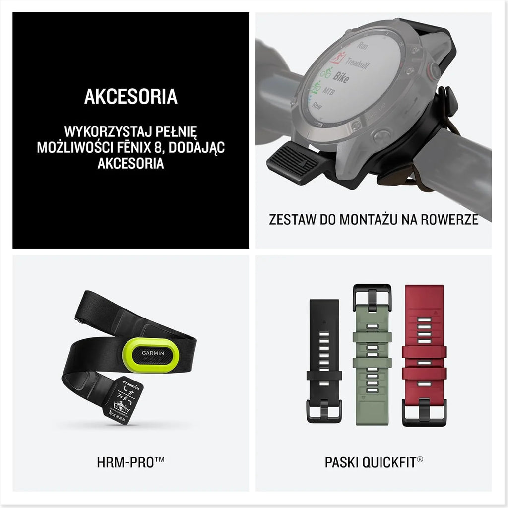 Garmin Fenix 8 47mm AMOLED Slate Gray Steel/Black