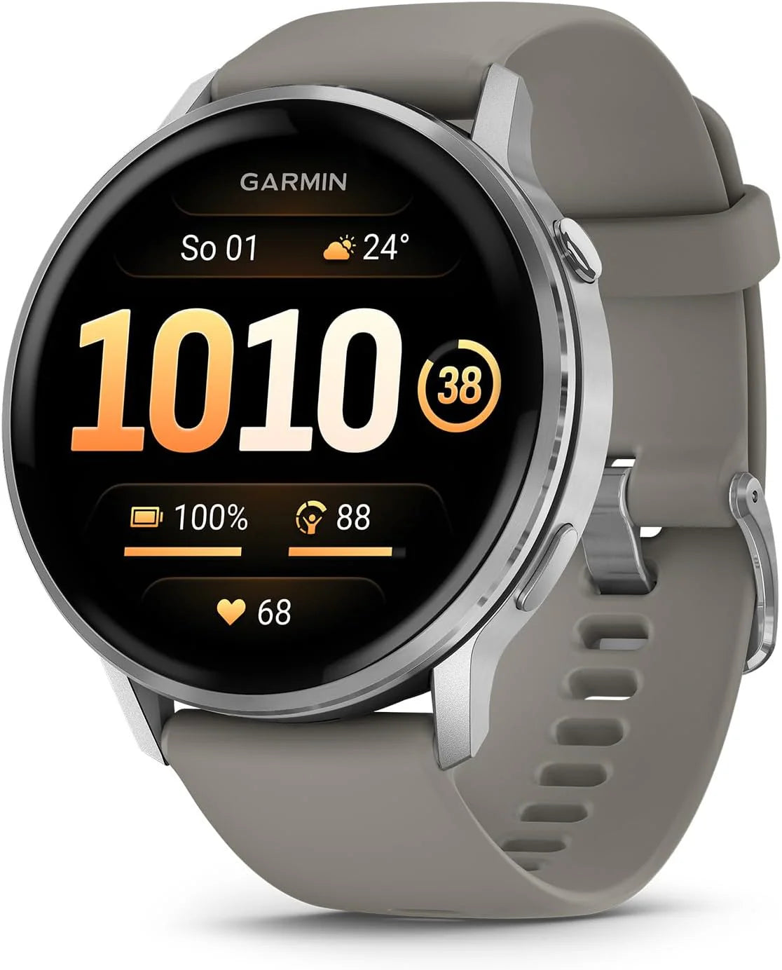 Garmin Venu 4 Premium Smartwatch GPS 41mm, AMOLED, Latarka LED, Slate Black/Black