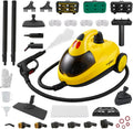 STEAMBOT Mop parowy 37 w 1 do domu i samochodu, zbiornik na wodę 2 l, wąż 1,3 m, głębokie czyszczenie parą do podłóg, płytek, fug, okien, kuchni, salonu, parowar wielopowierzchniowy