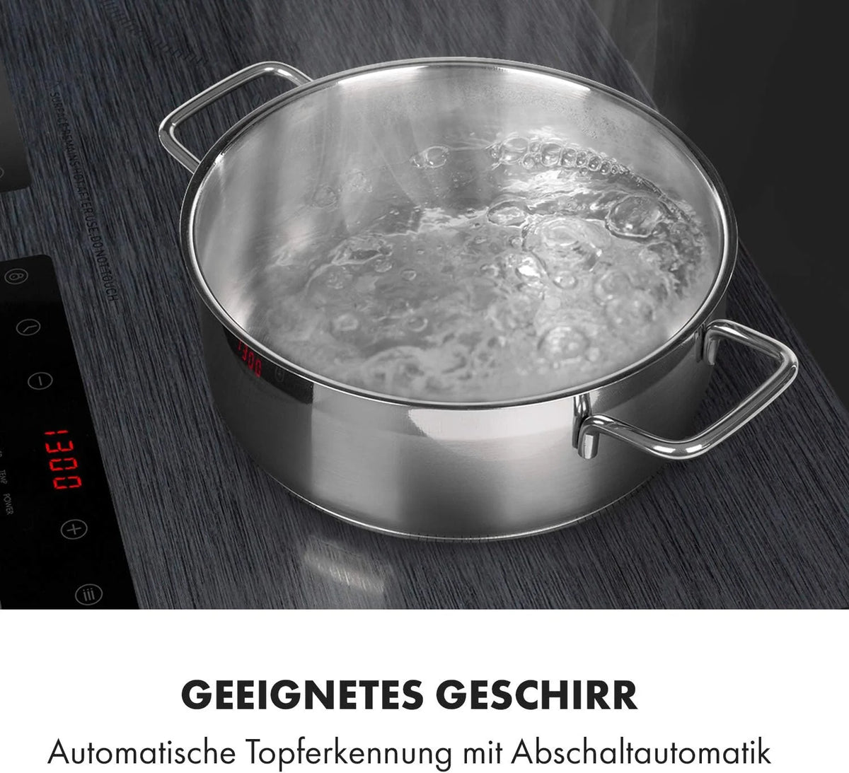 Klarstein Płyta indukcyjna, 2 płyty grzewcze, elektryczna, nowoczesna płyta grzewcza, indukcyjna na kemping, 2 płyty, 2 płyty indukcyjne, mobilna, 3100 W