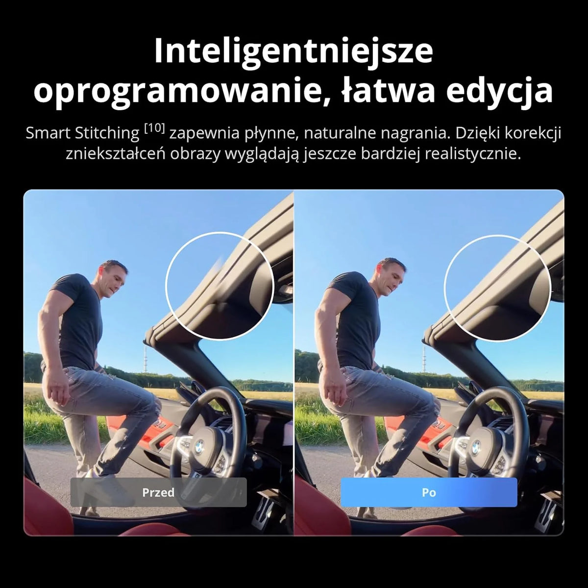 DJI Osmo 360 Essential Combo, kamera 360 z 1-calowym obrazowaniem 360°, natywne wideo 8K 360°, zestaw z niewidocznym selfie stickiem 1,2 m, wydłużony czas pracy z 2 akumulatorami