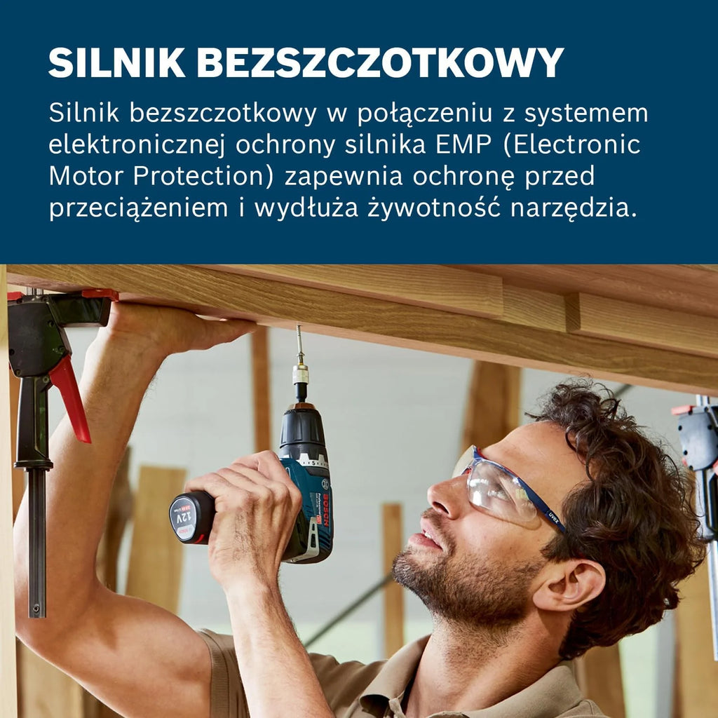 Bosch Professional GSR 12 V-35 FC Wiertarka Akumulatorowa 12V z 2 Akumulatorami 3,0 Ah, Ładowarka GAL 12 V-40, 2 Nasadki FlexiClick, zestaw akcesoriów, w L-BOXX – Ekskluzywna