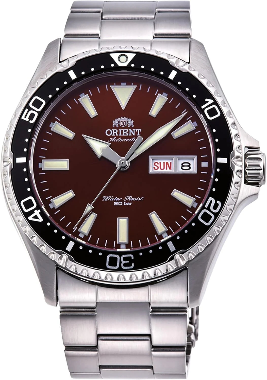 Orient Zegarek sportowy RA-AA0003R19B, czerwone wino, Sportowy