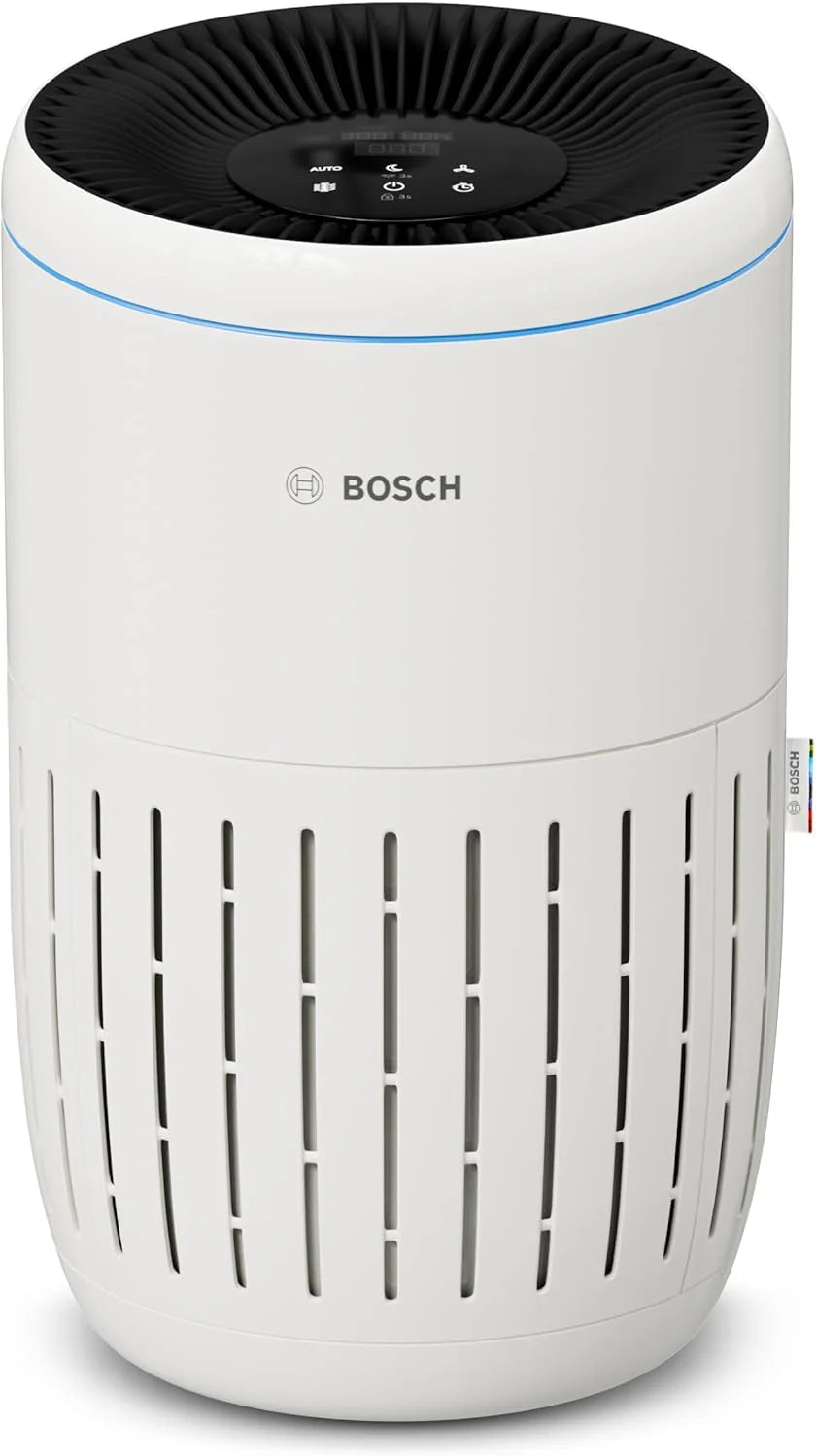 Bosch Air 6000 - Oczyszczacz powietrza — do powierzchni do 125 m² — skutecznie filtruje ponad 99% zanieczyszczeń — Tryb automatyczny oraz uśpienia (< 25 dB(A)) — CADR: 600 m³/h