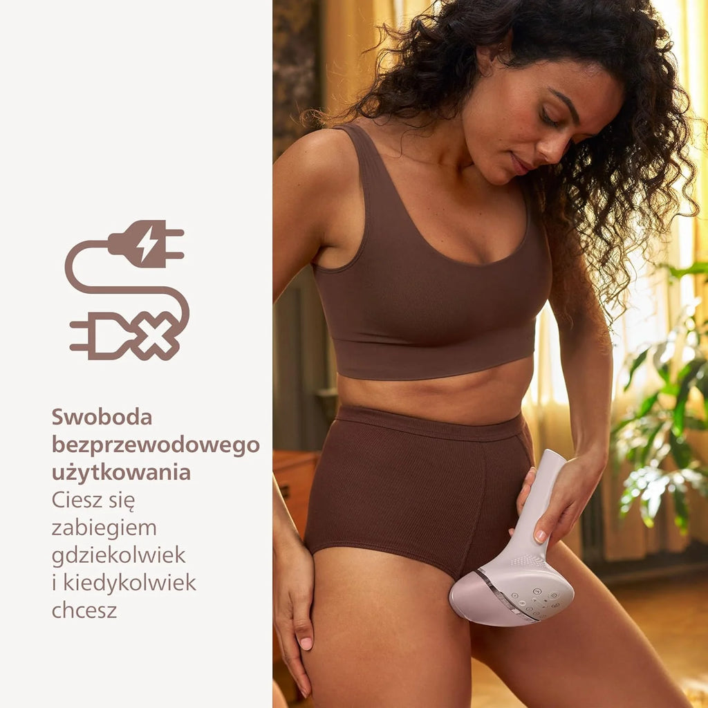 Philips Lumea Urządzenie IPL z serii 9000 — urządzenie do usuwania włosów, alternatywa dla laserowego usuwania włosów, technologia SenseIQ, 4 nasadki: do ciała, BRI957/00