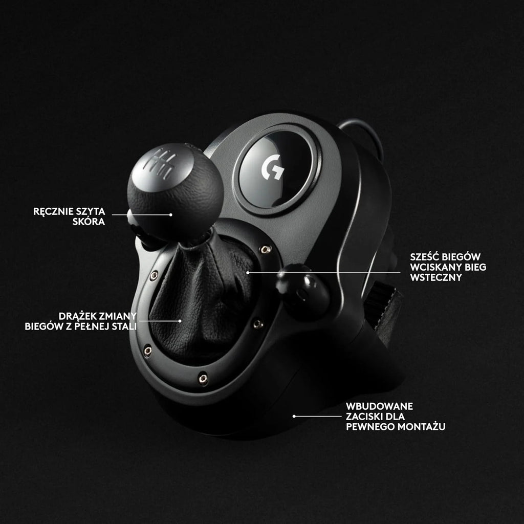 Logitech G G29 SE Driving Force, kierownica i pedały wyścigowe, siłowe sprzężenie zwrotne, prawdziwa skóra + Driving Force Shifter, dźwignia zmiany biegów - do konsol PS5, PS4 i PC/Mac - Czarny