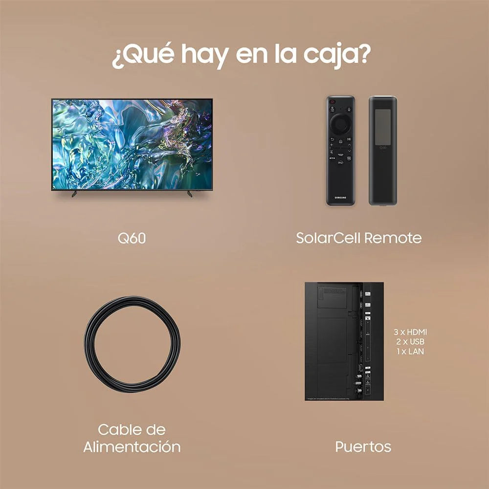 Samsung TV QLED 55 Q60D 2024, 4K, Smart TV
