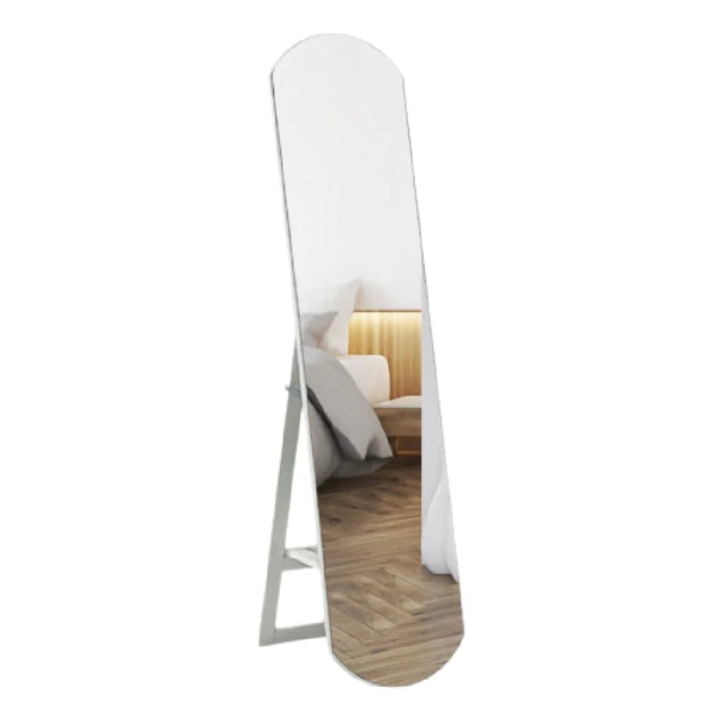 Nowoczesne lustro stojące z minimalistycznym designem