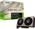 MSI Karta graficzna NVIDIA GeForce RTX 5060 Ti 8G Ventus 2X OC Plus - 8 GB GDDR7 (28 GB/s /128 Bits), PCIe 5.0 - Podwójny wentylator (2 x wentylatory STORMFORCE), HDMI 2.1b, DisplayPort 2.1b