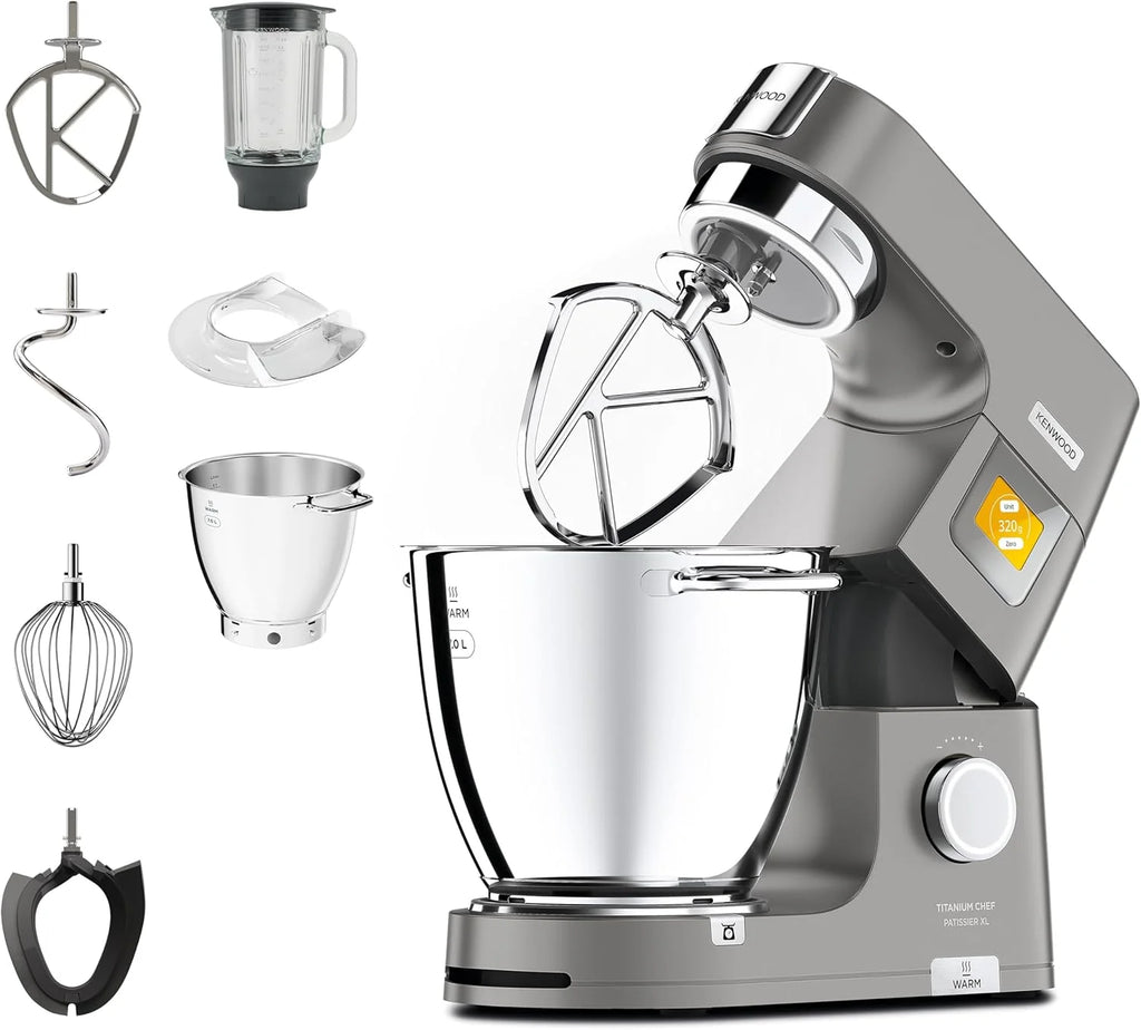 Kenwood Titanium Chef Patissierxl Robot Kuchenny, Srebrny, 1400 W