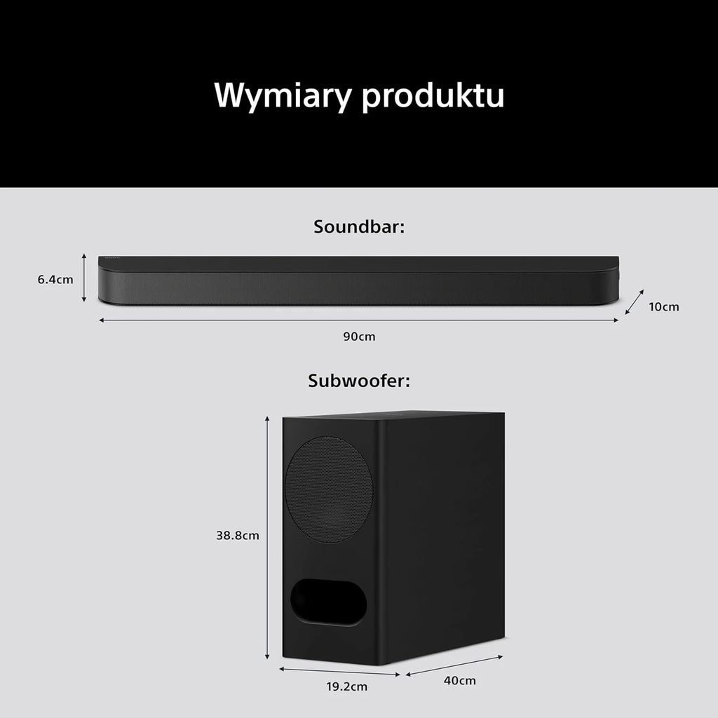 Sony Hta3000.Cel HTA3000.CEL Głośnik, Czarny, ‎12,8 x 95 x 6,4 cm