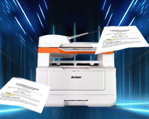 Avision AM40Q MFP A4 drukarka wielofunkcyjna, czarno-biała drukarka laserowa, skaner, kopiarka, USB, LAN, Wi-Fi, Airprint, mobilne drukowanie z systemem Windows 7 do 11, MacOS10.9 (do pobrania)