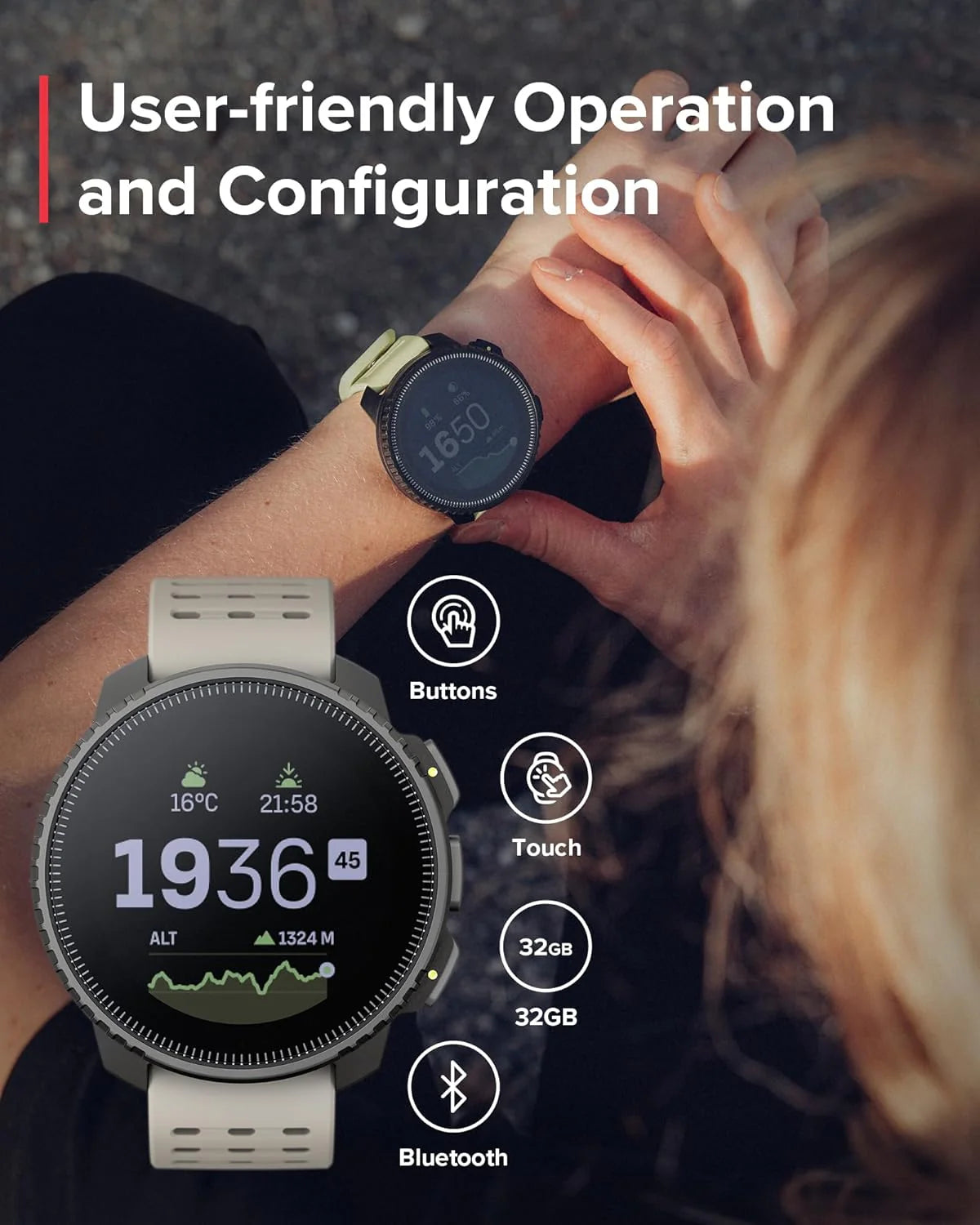 SUUNTO Vertical – Przygodowy zegarek GPS, monitor aktywności, dwupasmowy GNSS i mapy offline, obsługa ponad 95 dyscyplin sportowych, wskaźniki treningowe i analiza regeneracji.