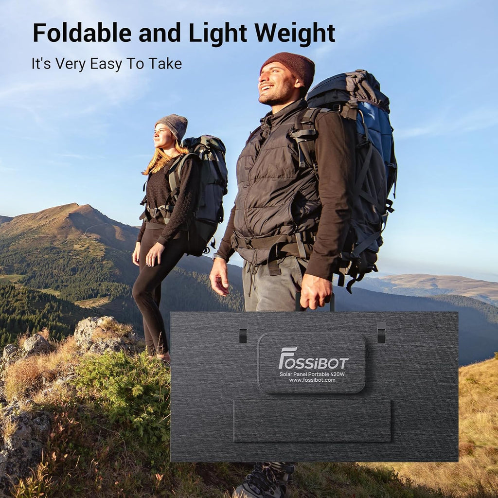 FOSSiBOT - PL | DYSTRYBUCJA | SP420 | 420W | Panel solarny | MC4 | do przenośnej stacji zasilania F2400 F3600