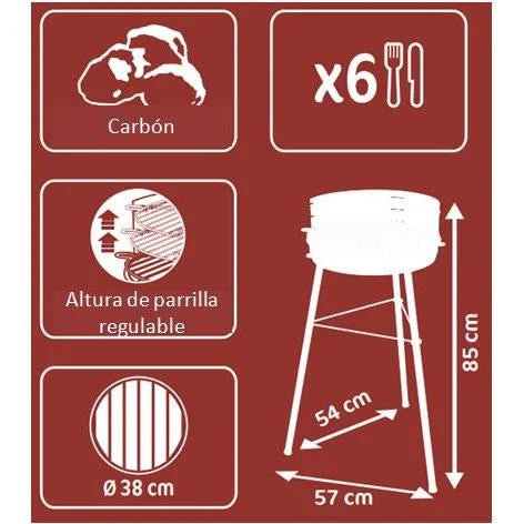 Barbacoa Nowa Lanzarote 38 cm
