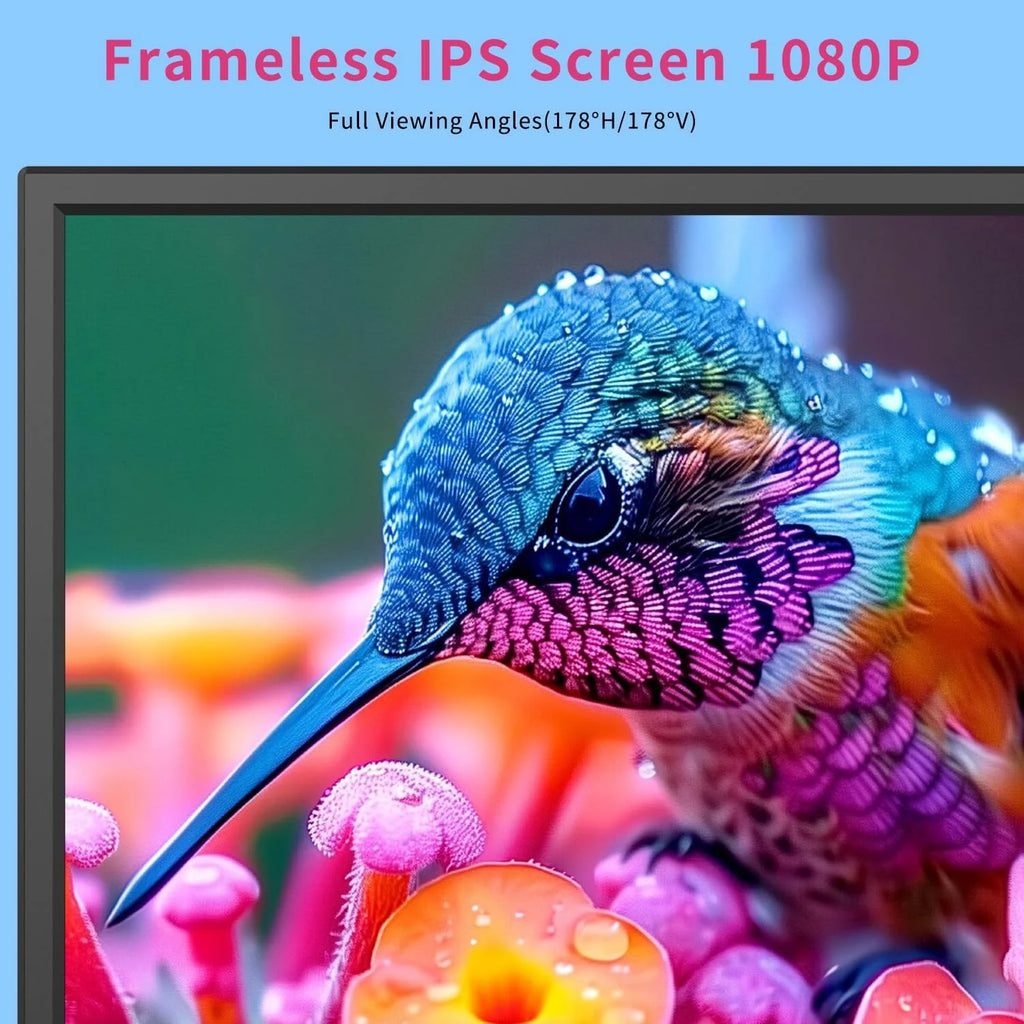 othoig 20-calowy telewizor, mały telewizor z płaskim ekranem kuchennym ze słuchawkami, portami HDMI, USB i VGA, kablem DV-12 V i zasilaczem sieciowym do użytku w sypialni i przyczepie kempingowej