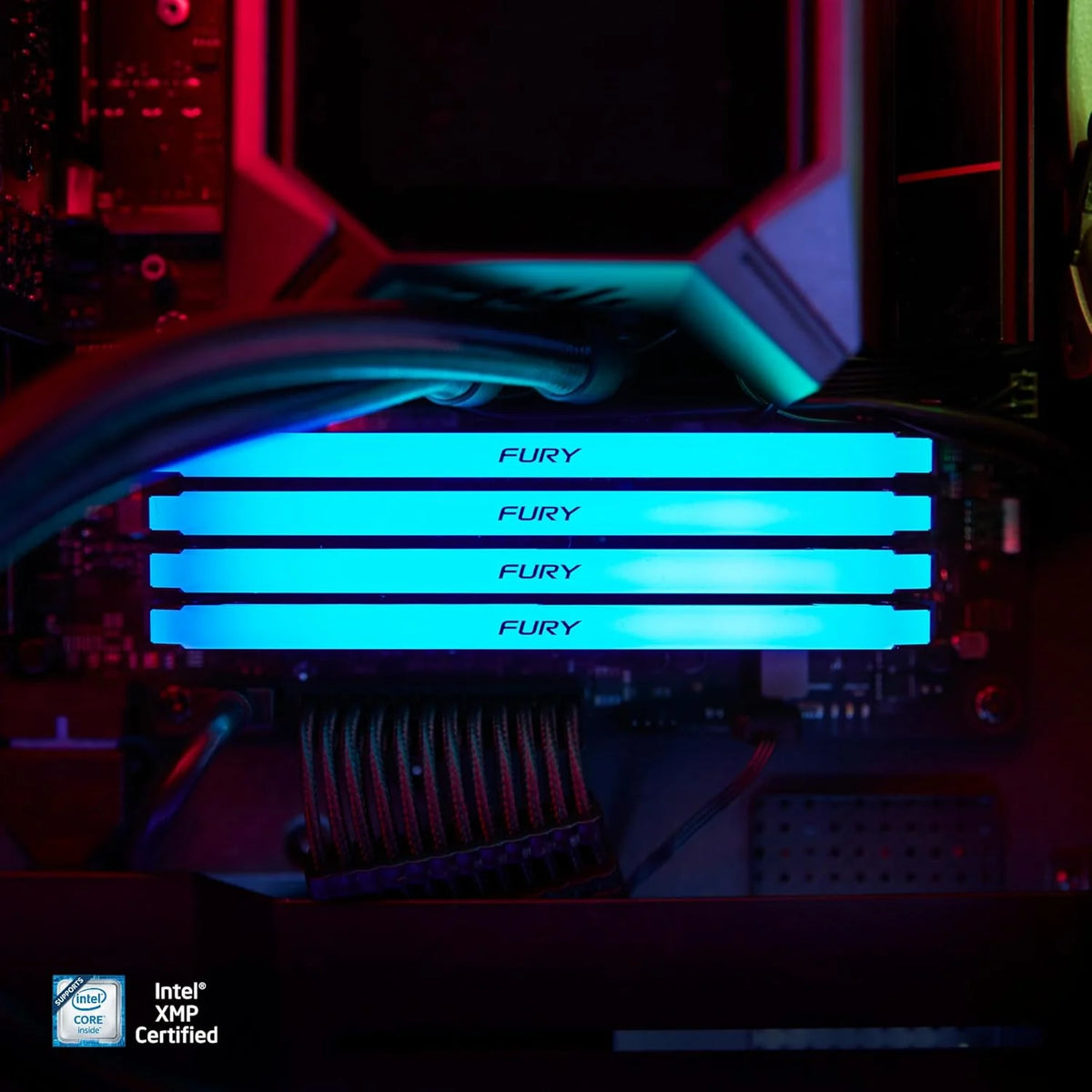 Kingston FURY Beast RGB 32 GB 3200 MT/s DDR4 CL16 DIMM (zestaw 2) pamięć komputera KF432C16BB2AK2/32