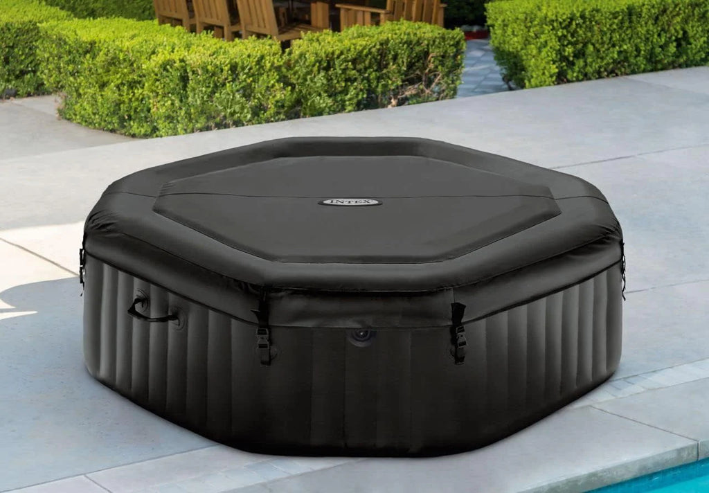 Intex Pure SPA Basen Dmuchany, Czarny/Biały, ‎201 x 201 x 71 cm