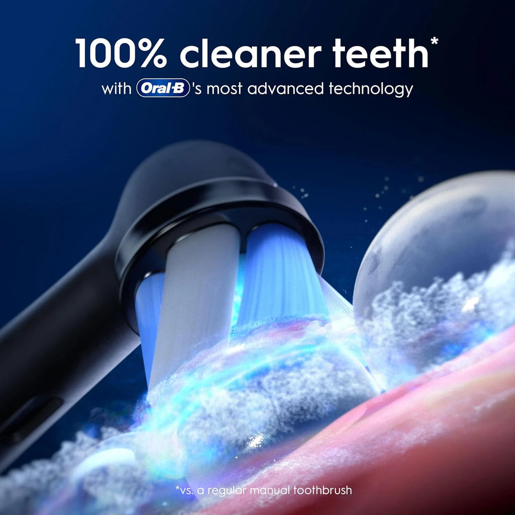 Oral-B iO – 9 – elektryczna szczoteczka do zębów marki Braun, 1 wysokiej jakości czarny uchwyt z rewolucyjną technologią magnetyczną, kolorowy wyświetlacz, 1 głowica szczoteczki do zębów, 1 etui