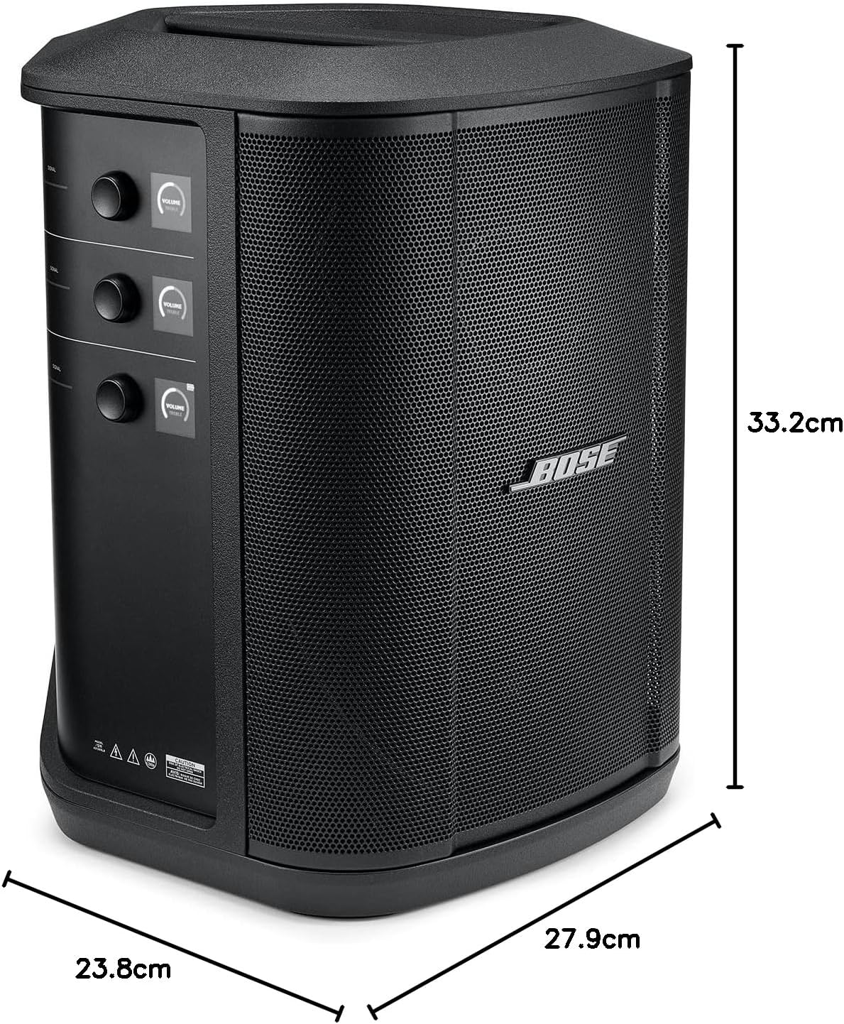Bose S1 Pro+ Aktywny, bezprzewodowy system nagłośnieniowy typu wszystko w jednym, Czarny