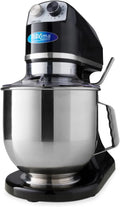 Mikser planetarny 7 l do 2 kg ciasta Czarny - Miska do miksowania ze stali nierdzewnej - 11 prędkości - Robot kuchenny - Mikser stojący - Robot kuchenny - 7 litrów