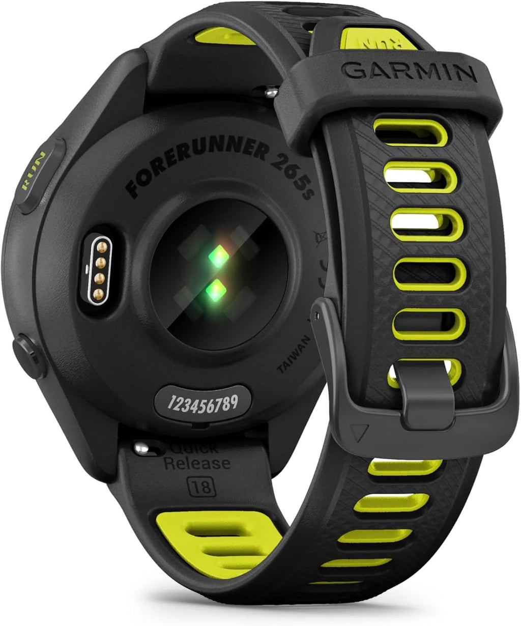 Garmin Forerunner 265 Smartwatch Do Biegania GPS 46mm, AMOLED, HRV Status, Do 13 Dni na Baterii, Czarny