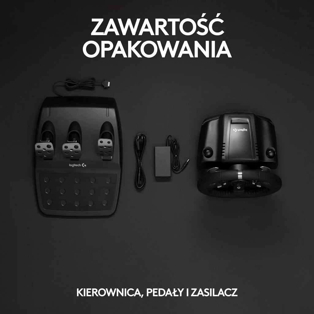 Logitech G G29 SE Driving Force, kierownica i pedały wyścigowe, siłowe sprzężenie zwrotne, prawdziwa skóra + Driving Force Shifter, dźwignia zmiany biegów - do konsol PS5, PS4 i PC/Mac - Czarny