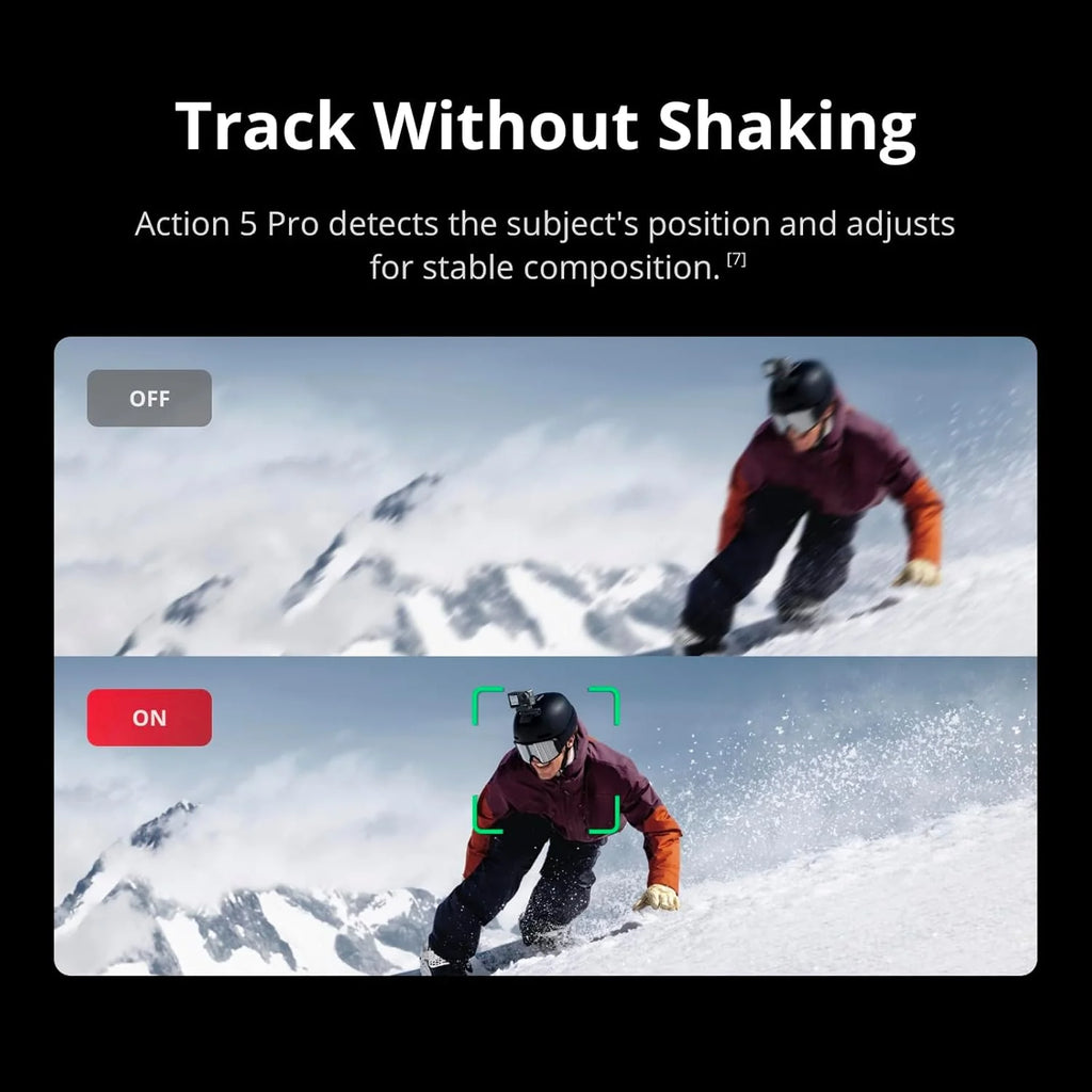 Osmo Action 5 Pro Basic Combo Wodoodporna kamera z czujnikiem 1/1,3, wideo 4K/120 fps, śledzenie tematu, stabilizacja, podwójny ekran dotykowy OLED, idealna kamera sportowa 4K, Vlog