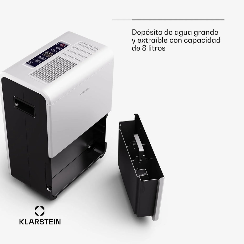 Klarstein Elektryczny osuszacz powietrza do 65 m2, inteligentny osuszacz powietrza do mieszkania, łazienki i piwnicy, cichy, elektryczny osuszacz powietrza z aplikacją WLAN IoT, suszarka budowlana o
