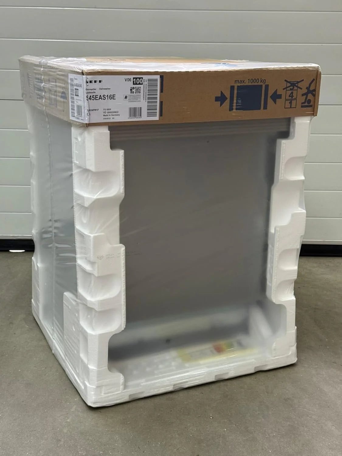 Neff S145EAS16E, N 50, inteligentna zmywarka do naczyń, częściowo zintegrowana 60 cm, zmywarka, wyprodukowano w Niemczech, kosz na sztućce, bardzo cichy, otwarty, intensywne czyszczenie w temperaturze