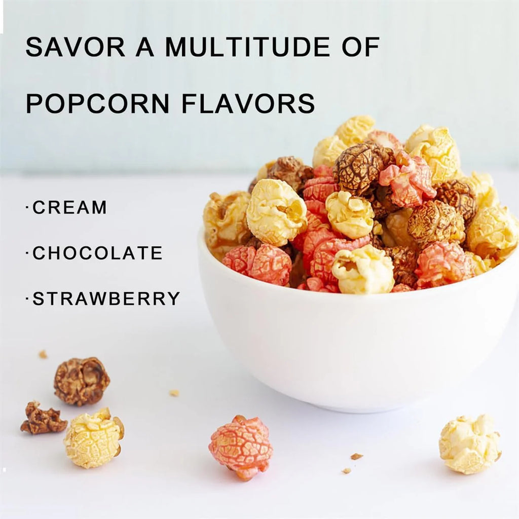 Ręczna maszyna do popcornu, mini garnek do popcornu ze stali nierdzewnej, popcorn do popcornu na rodzinne spotkanie, 260 ml ，Maszyna do popcornu(300ml)