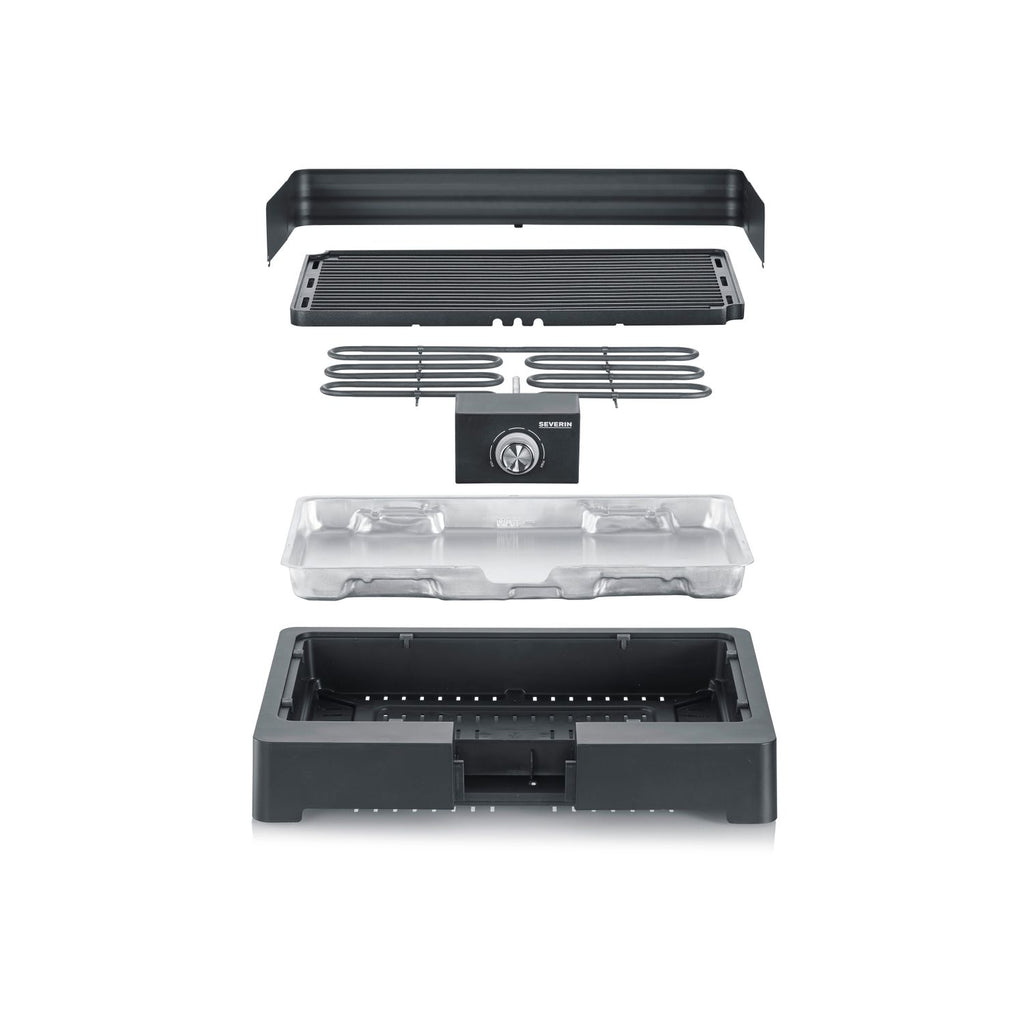 Grill stołowy z żebrowanym rusztem 2200 W Pg 8567 Severin