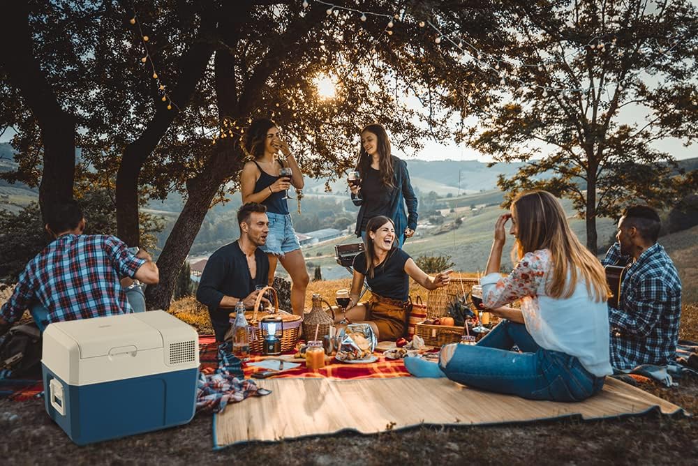MOBICOOL MCF40 lodówka kompresorowa 38L – 12V, 24V i 230V – Przenośna lodówka do auta, kampera, kempingu, ciężarówki i outdoor – Niezawodne chłodzenie podczas podróży i wycieczek