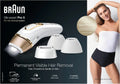 Braun IPL Silk Expert Pro 5, do usuwania włosów w domu, alternatywa dla laserowego usuwania włosów, zawiera woreczek, szeroką głowę, 2 precyzyjne głowice i golarkę Venus, prezent dla kobiet, biały