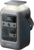 Stacja zasilania DC Anker SOLIX C300, 288 Wh, przenośna stacja zasilania, akumulator LiFePO4, generator słoneczny 300 W, na biwak, podróż i sytuacje awaryjne (bezładowarki ściennej)