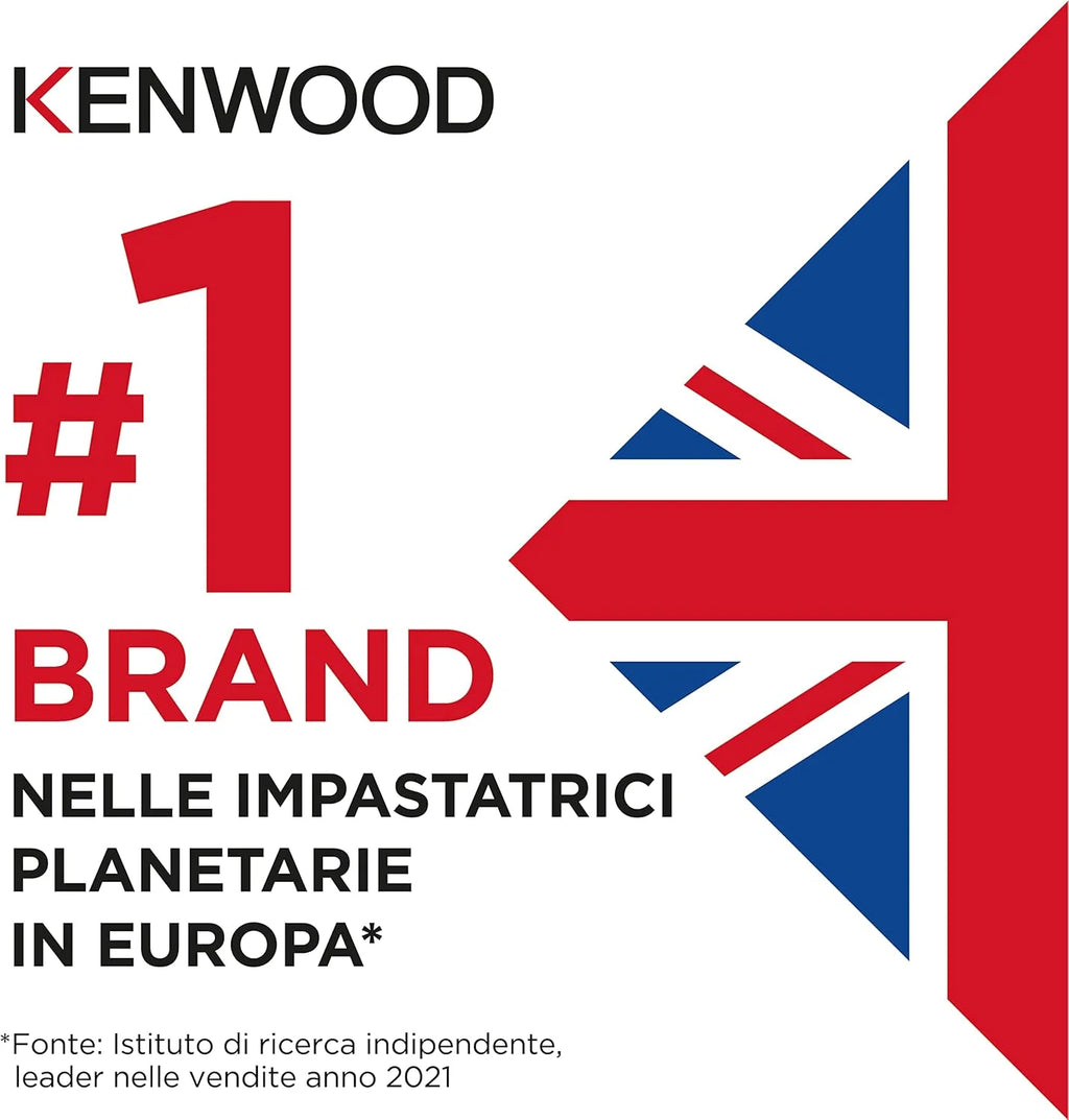 Kenwood KVC3100S Maszyna do pieczenia z ruchem planetarnym Baza, mikser i młynek do mięsa posrebrzanego