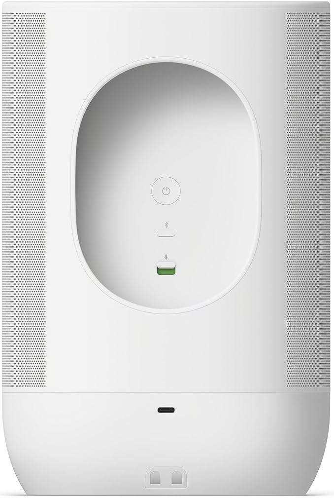 Sonos Move 2 | Bezprzewodowy głośnik przenośny z Wi-Fi, Bluetooth, Amazon Alexą, 24 godzinami pracy na akumulatorze, indukcyjną podstawą ładującą - Biały