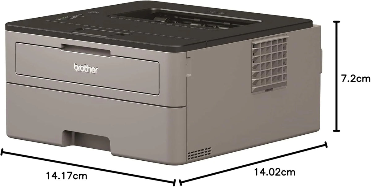 Brother MFC-L2800DW Drukarka wielofunkcyjna monochromatyczna z laserem | Druk, kopiowanie, skanowanie i faks | Automatyczne dwustronne drukowanie | A4 | Wtyczka UK