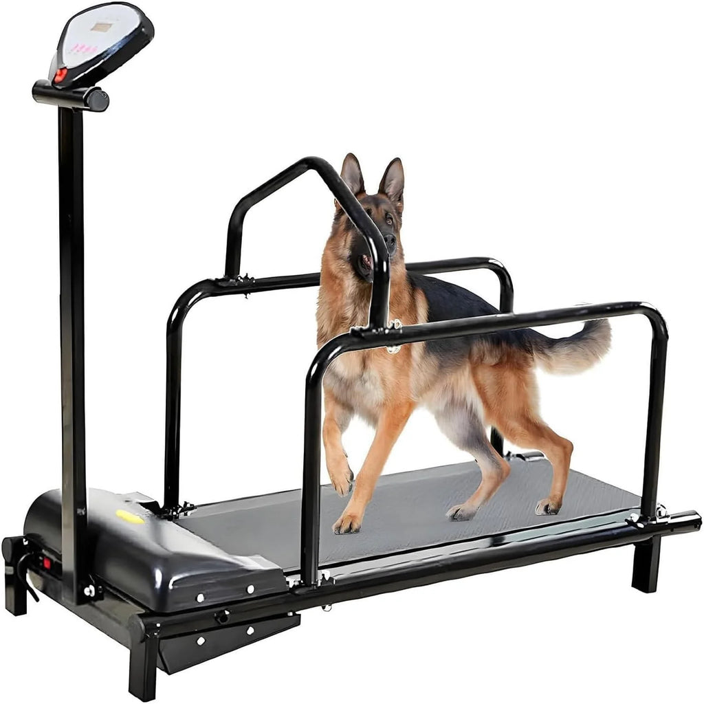 Bieżnia dla psa, bieżnia fitness dla zwierząt, z ogrodzeniem zabezpieczającym, cichym silnikiem i regulowaną prędkością, bieżnia dla dużych psów, bieżnia dla średnich psów