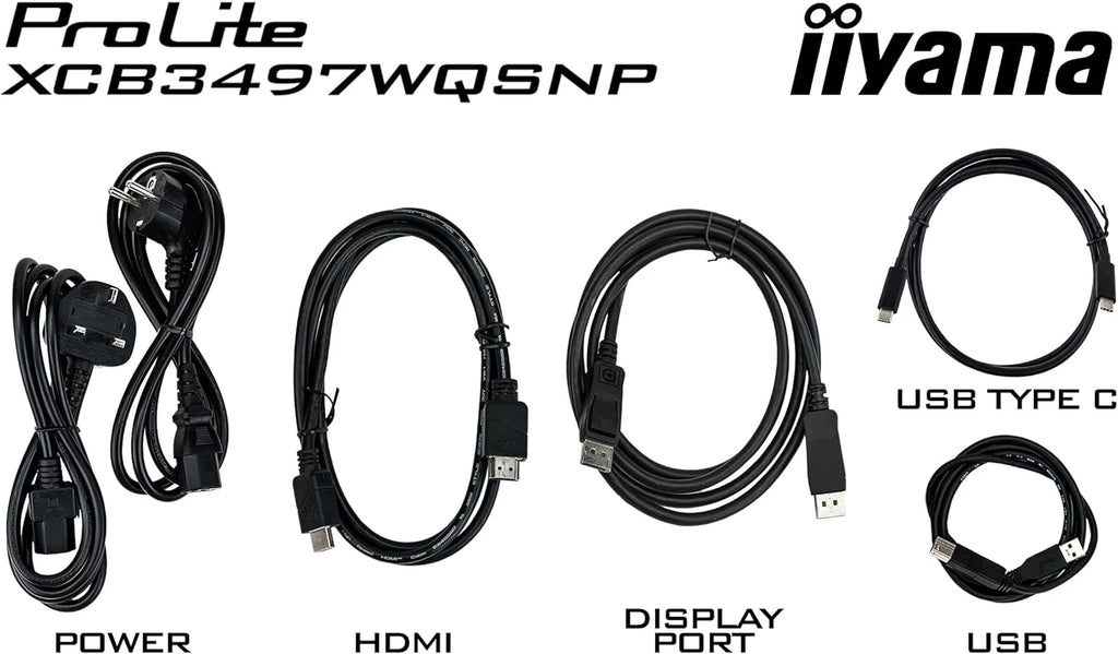 iiyama XCB3497WQSNP-B1 34, VA, 3440 x 1440/120 Hz, 2HDMI/1DP/1USBC, HAS, RJ45, PD95W, KVM