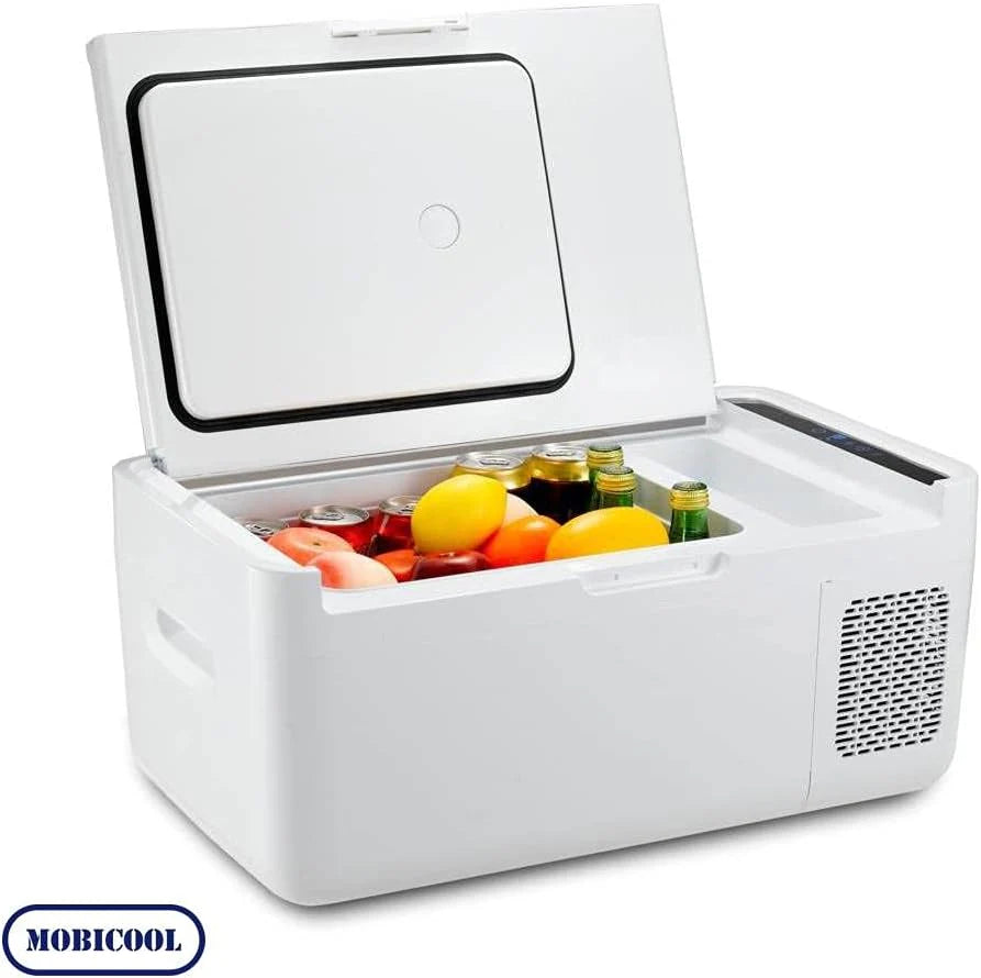 MOBICOOL MCF40 lodówka kompresorowa 38L – 12V, 24V i 230V – Przenośna lodówka do auta, kampera, kempingu, ciężarówki i outdoor – Niezawodne chłodzenie podczas podróży i wycieczek