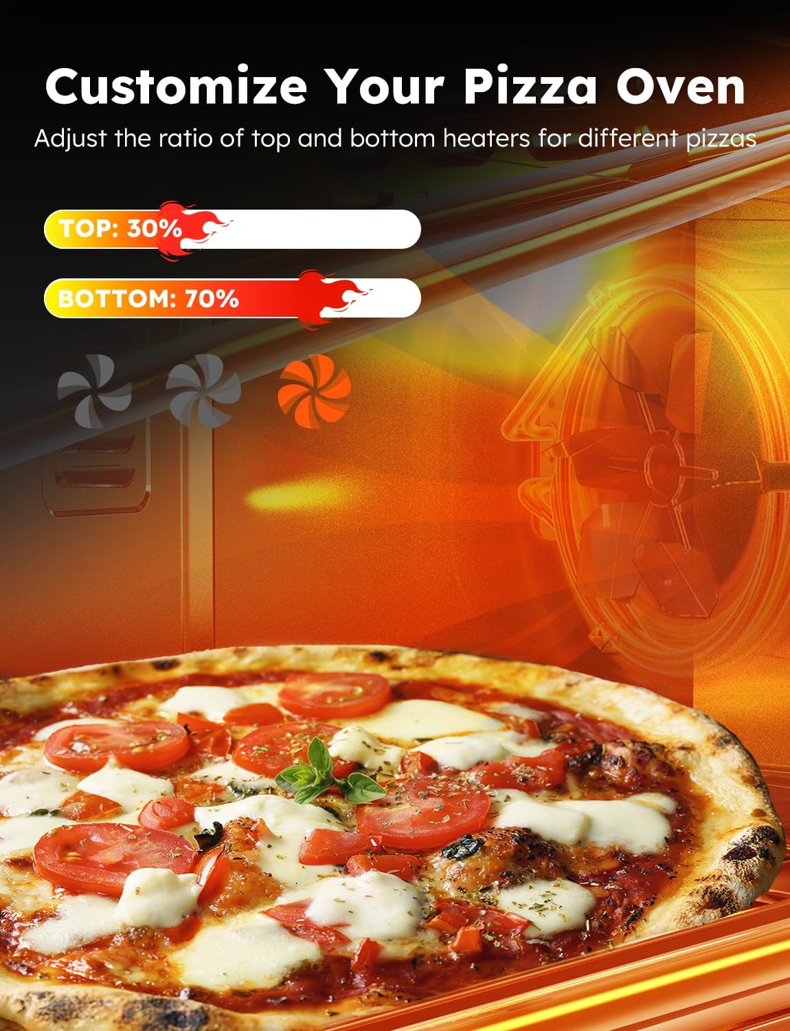 Nuwave Bravo XL Pro Smart Oven & Air Freidera, ulepszony wentylator o 100% szybszy, ostrzejsze wyniki, regulowane temperatury 50F-500F, ulepszone interaktywne zimne białe wyświetlanie,