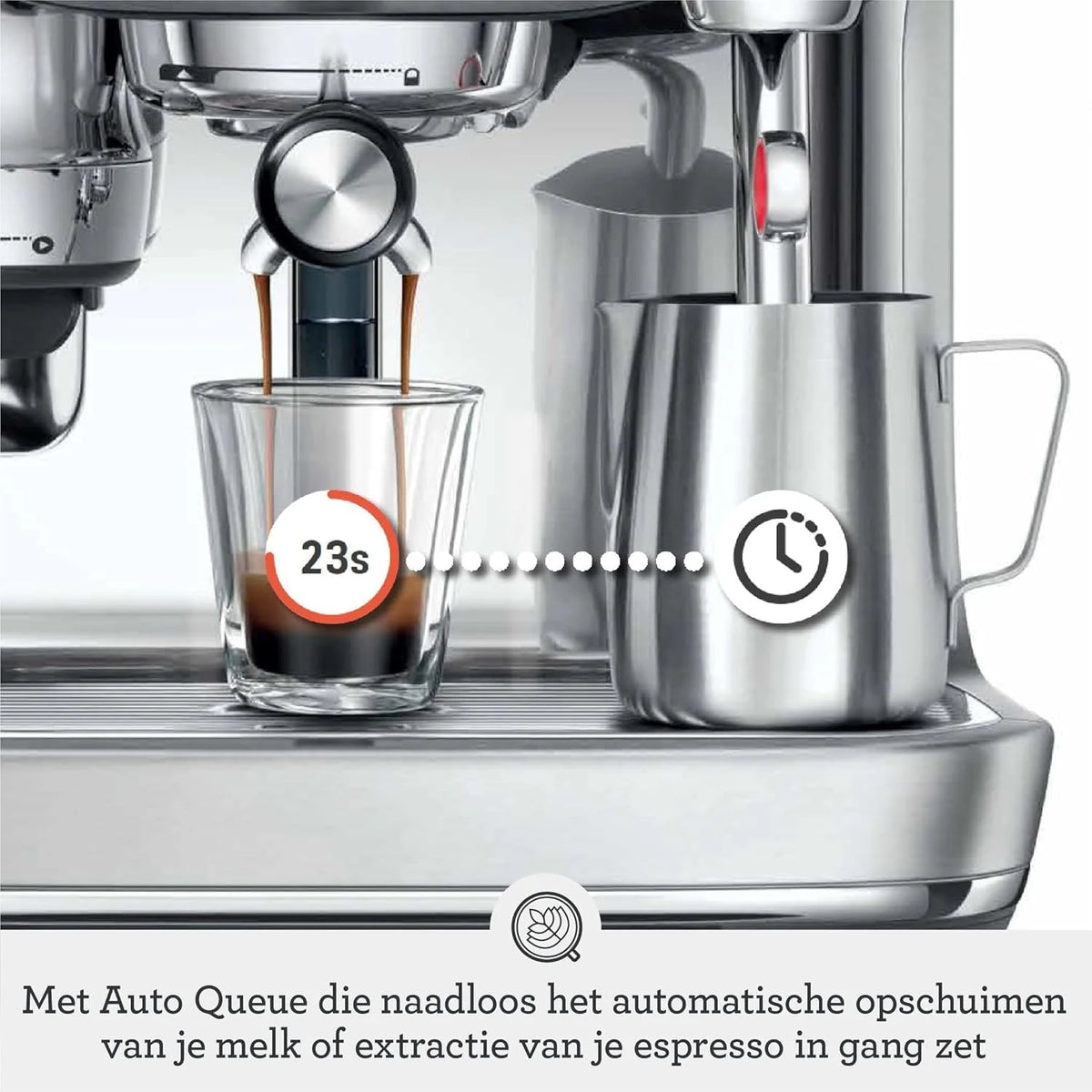 Sage - The Oracle Jet, Professional Coffee Machine with Manual and Automatic Milk Frother, Stainless Steel, Stal Nierdzewna