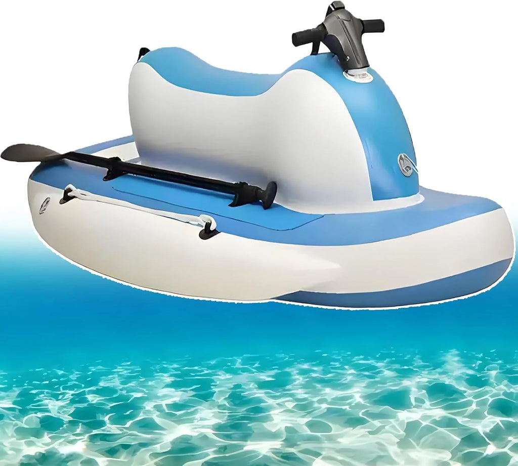 Najlepszy Skuter Wodny Z Rurką I Pontonem:Silnik Do Skutera Podwodnego O Mocy 500 W,3-9 Km,10000 Mah (130 Min),10 Prędkości, Pilot Zdalnego Sterowania,Maks.Głębokość 40 M Boat+Scooter