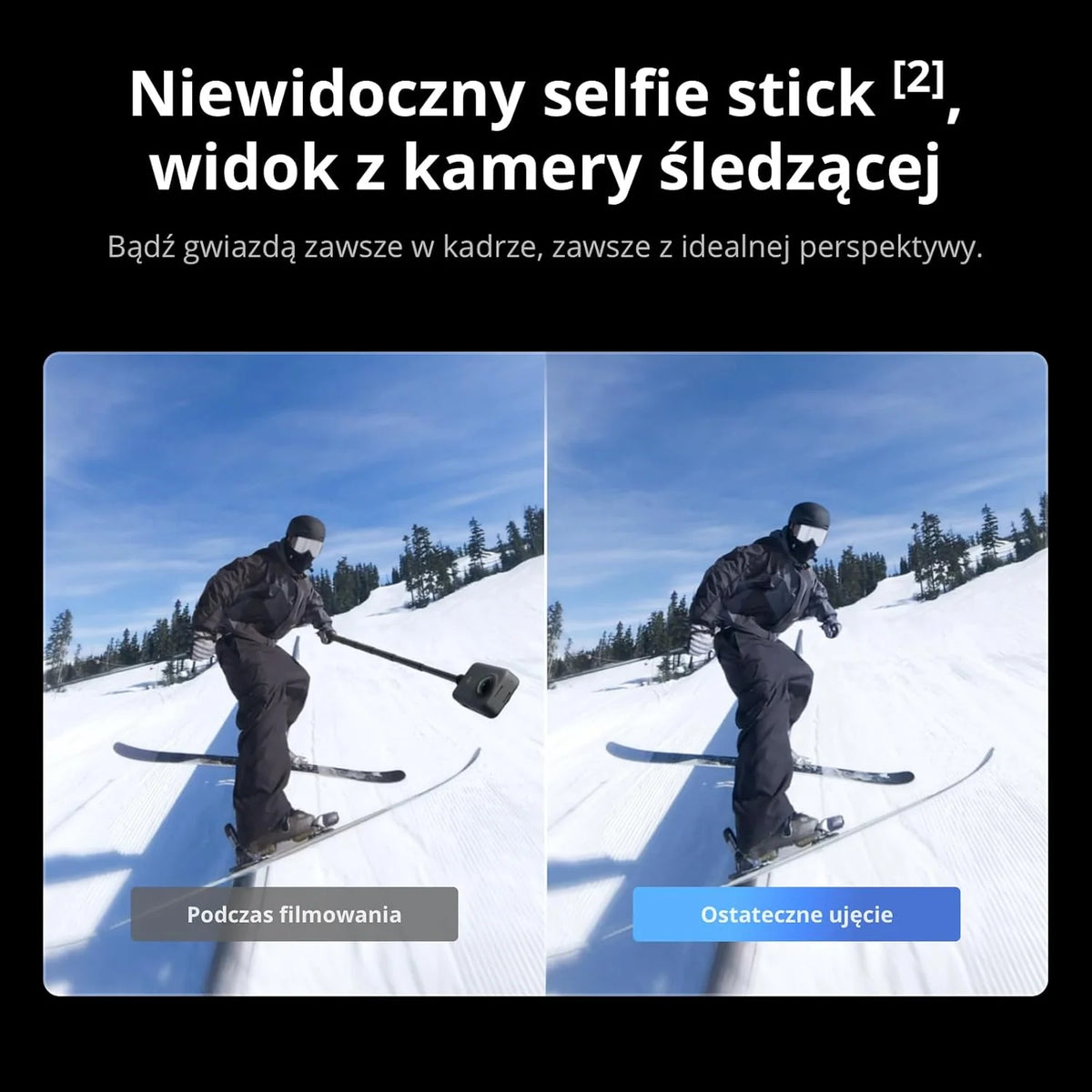 DJI Osmo 360 Essential Combo, kamera 360 z 1-calowym obrazowaniem 360°, natywne wideo 8K 360°, zestaw z niewidocznym selfie stickiem 1,2 m, wydłużony czas pracy z 2 akumulatorami