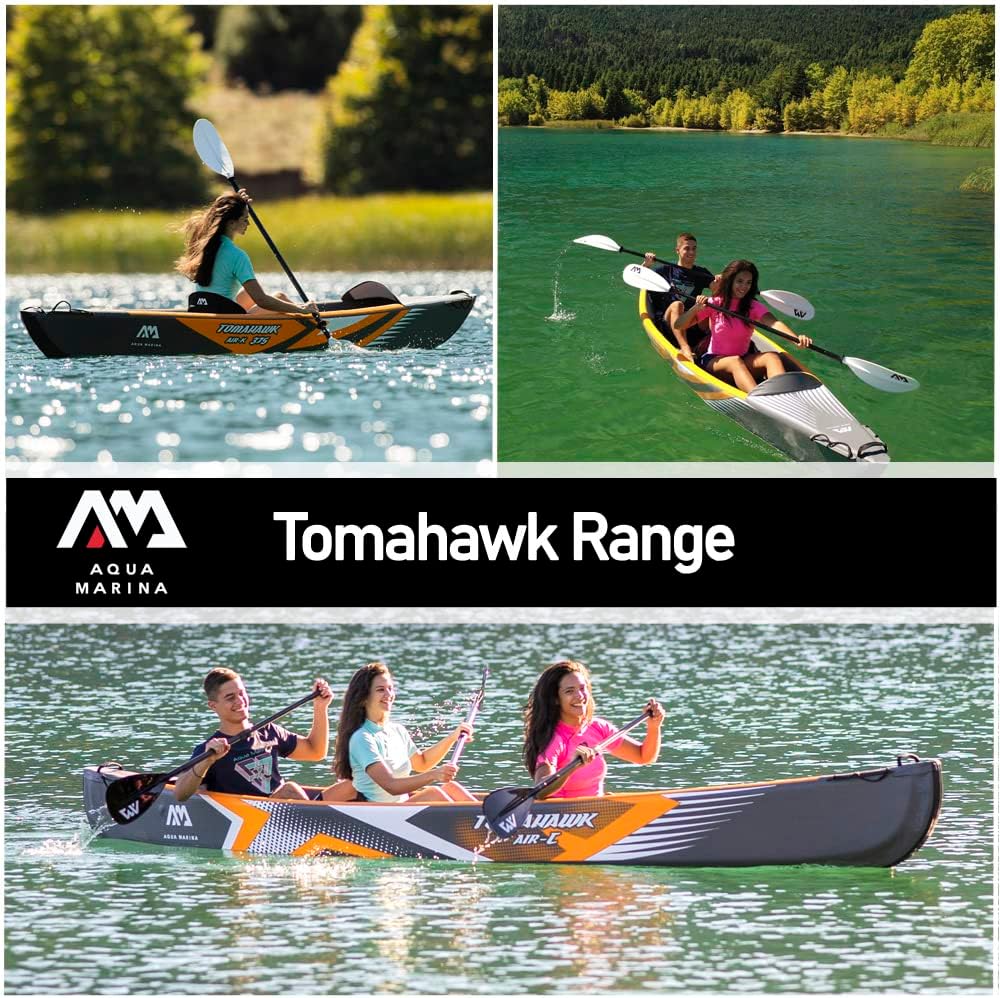 Aquamarina Unisex Tomahawk Kajak, Wielokolorowy, 2-Osobowy