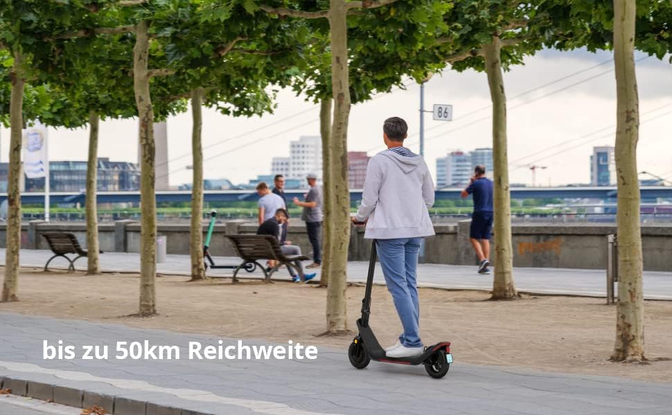 Odys Składany skuter elektryczny z dopuszczeniem do ruchu drogowego i przyłączeniowym (w zależności od modelu, zasięg do 100 km i do 140 kg masy całkowitej, opony powietrzne, maks. 20 km/h, układ