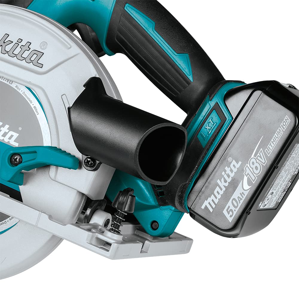 Makita DHS680RMJ ręczna piła tarczowa 57 mm, 18 V, 4,0 Ah, 2 baterie i ładowarka w walizce Makpac