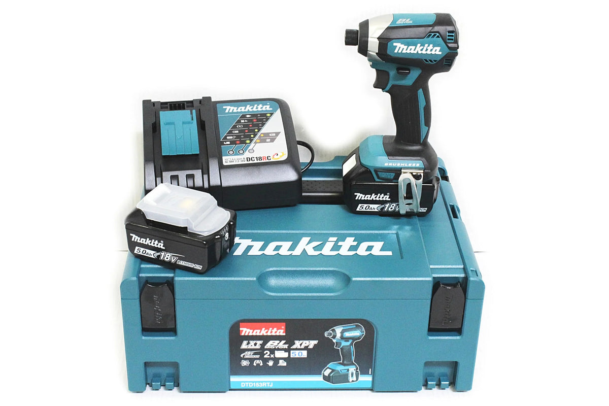 Makita Dtd153Rtj Wkrętarka, Niebieski/Czarny, ‎29.5 x 39.5 x 16.5 cm; 1.5 kg
